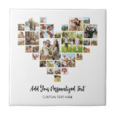 ハート型のフォトコラージュを作成する タイル (正面)