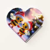 ハート型のページ:愛の形をしたノートブック ノートブック (裏面)