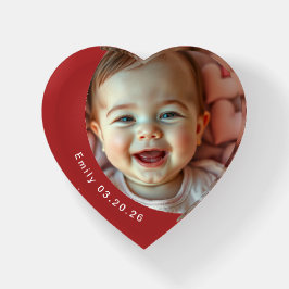 ハート型のペーパーウェイト//写真の追加 ペーパーウェイト