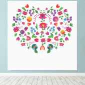 ハート型のラブシンボル キャンバスプリント (インサイチュ (ウッドフロア))