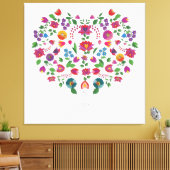 ハート型のラブシンボル キャンバスプリント (インサイチュ (リビング))