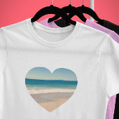 ハート型の写真を作成する Tシャツ