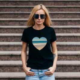 ハート型の写真を作成する Tシャツ