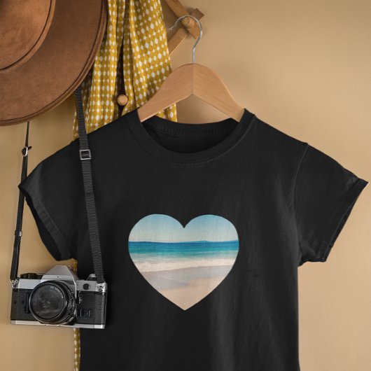 ハート型の写真を作成する Tシャツ