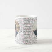 ハート型の写真 – バレンタイン結婚か コーヒーマグカップ (中央)