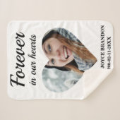 ハート型の写真Forever in ourハート シェルパブランケット (正面(横))