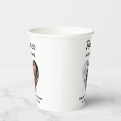 ハート型の写真Forever in ourハート 紙コップ (右)