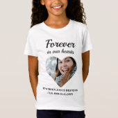 ハート型の写真Forever in ourハート Tシャツ (正面)