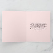 ハート型の写真I愛Uバレンタインカード カード (内部)