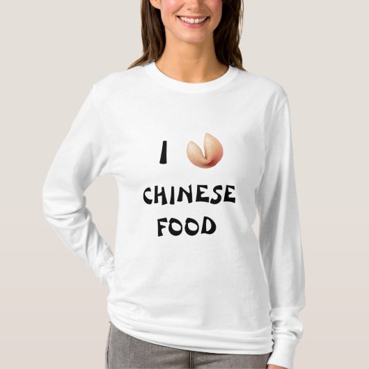 ハート型の占い付き中華フォーチュンクッキー Tシャツ (正面)