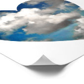 ハート型の天空 ポスター (角)