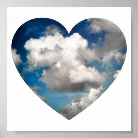 ハート型の天空 ポスター (正面)