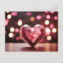 ハート型の容器に木が収まっている ポストカード