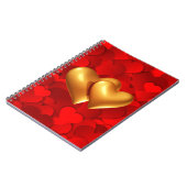 ハート型の愛のシンボル ノートブック (左側)