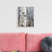 ハート型の手彫りオリジナル国産木製ネームプレート キャンバスプリント (インサイチュ (リビング))