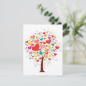 ハート型の招待状を持つ木 招待状 (スタンド正面)