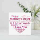 ハート型の母の日 シーズンカード (スタンド正面)