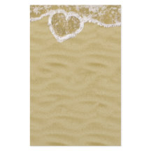 ハート型の水泡ビーチ