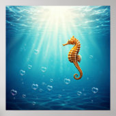 ハート型の泡 ポスター (正面)