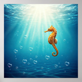 ハート型の泡 ポスター