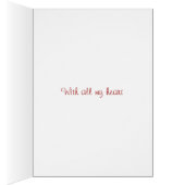 ハート型の炎の赤ろうそく愛 (内側 (右))