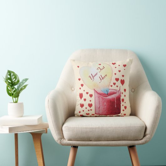 ハート型の炎ロマンチック クッション (椅子)