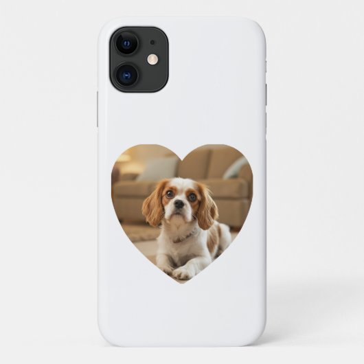 ハート型の犬のデザイン Case-Mate iPhoneケース (裏面)