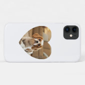 ハート型の犬のデザイン Case-Mate iPhoneケース (裏面(横))