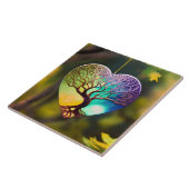 ハート型の生命の木オーナメント タイル (側面)