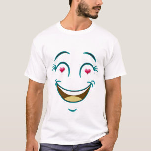 ハート型の目をしたTシャツ Tシャツ