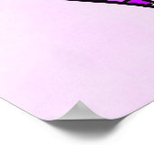 ハート型の眼鏡のかわいいユニコーン ポスター (角)