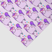 ハート型の眼鏡のかわいいユニコーン 薄葉紙 (詳細)