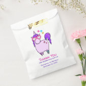 ハート型の眼鏡をかけたかわいいユニコーン フェイバーバッグ (封をした状態)