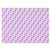 ハート型の眼鏡パターンのかわいいユニコーン テーブルクロス (正面(横))