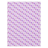 ハート型の眼鏡パターンのかわいいユニコーン テーブルクロス (正面)