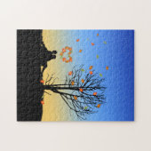 ハート型の紅葉に対応 ジグソーパズル (横)