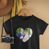 ハート型の結婚式の写真 Tシャツ