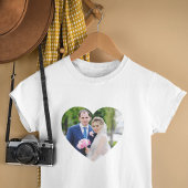 ハート型の結婚式の写真 Tシャツ