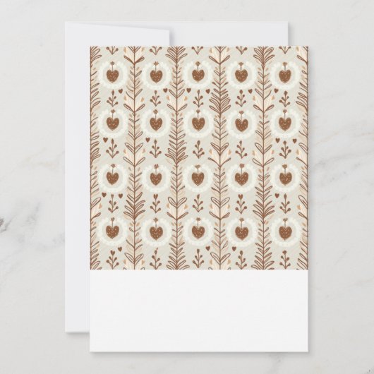 ハート型の結婚式招待状カード 招待状 (正面)