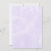 ハート型の羽根 ウェディング 招待状 (裏面)