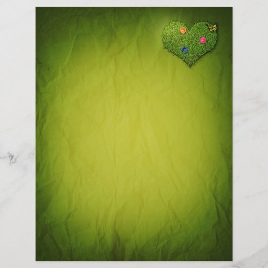 ハート型の芝花バタフライ (正面)