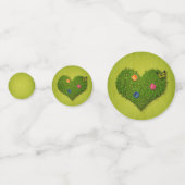 ハート型の芝花バタフライ コンフェッティ (正面)