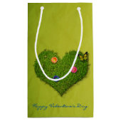 ハート型の芝花バタフライ スモールペーパーバッグ (裏面)