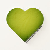 ハート型の芝花バタフライ ノートブック (裏面)