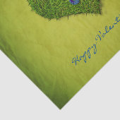 ハート型の芝花バタフライ 薄葉紙 (詳細)