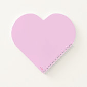 ハート型の花とラブスパイラルノートブック ノートブック (裏面)