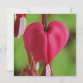 ハート型の花のウェディング招待状 招待状 (裏面)