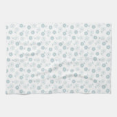 ハート型の花弁の花 キッチンタオル (横)