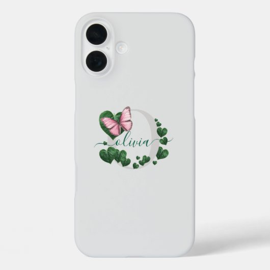 ハート型の葉のブーケ Case-Mate iPhoneケース (裏面)