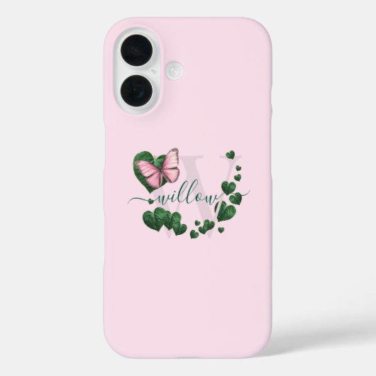 ハート型の葉のブーケ Case-Mate iPhoneケース (裏面)